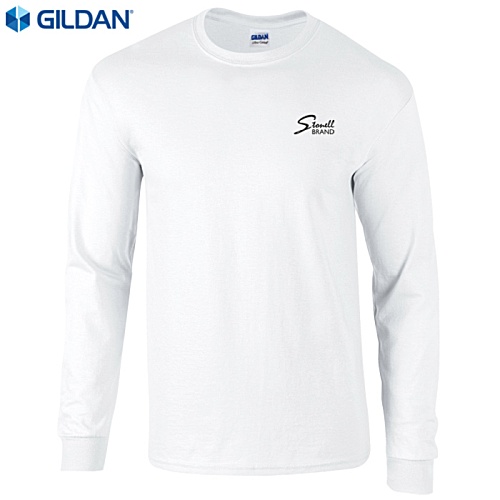 Gildan Ultra Cotton Long Sleeved T-Shirt - White Main Image