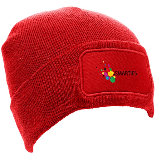 Recycled Rectangular Patch Beanie - Digital Print Main Image