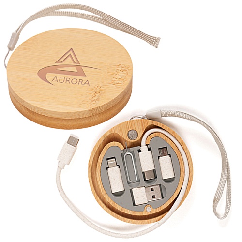 Bamboo 5-in-1 Cable Kit - Engraved Main Image