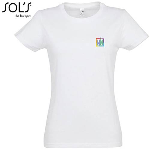 SOL's Imperial Women's T-Shirt - White - Digital Print Main Image
