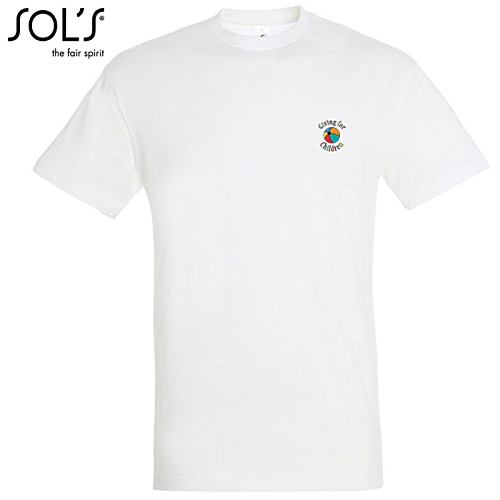 SOL's Regent T-Shirt - White - Digital Print Main Image
