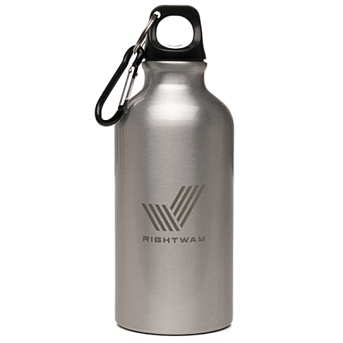 Pollock 400ml Recycled Aluminium Sports Bottle - Engraved Main Image