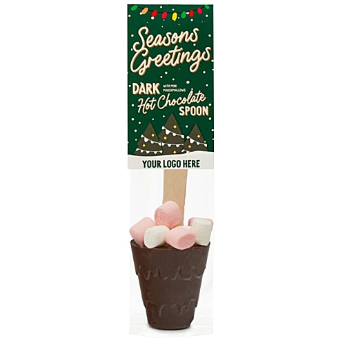 Hot Chocolate Spoon with Mini Mallows - Dark Chocolate Main Image