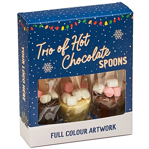 Hot Chocolate Spoon with Mini Mallows Trio Main Image