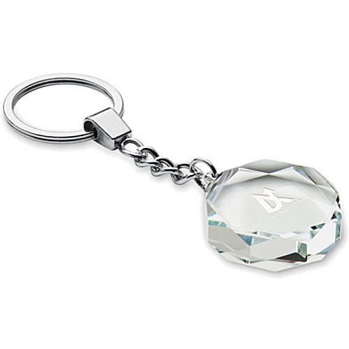 Glass Round Keyring Main Image