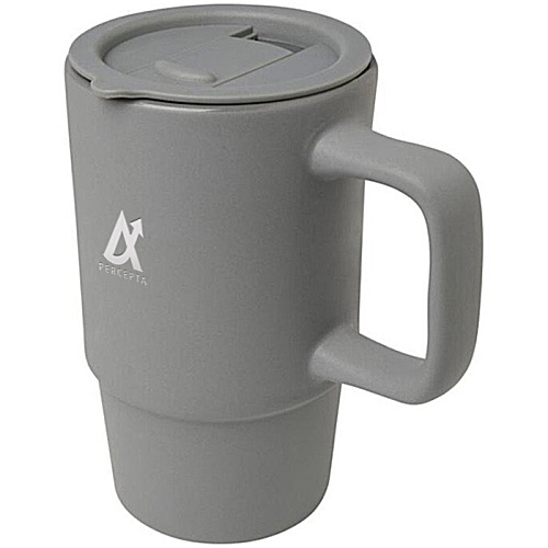 Carter Ceramic Mug with Lid - Engraved Main Image
