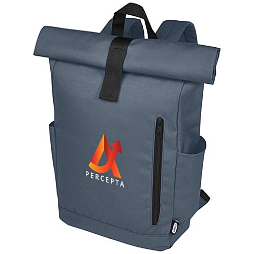 Byron Recycled Roll-Top Backpack - Digital Print Main Image