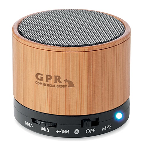 Bamboo Wireless Speaker - Engraved Main Image