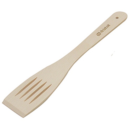 30cm Wooden Slotted Spatula - Engraved Main Image