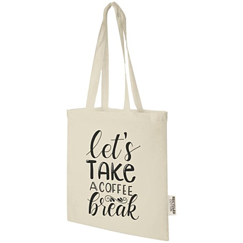 Madras Recycled Cotton Shopper - Natural - Printed - 3 Day Main Image