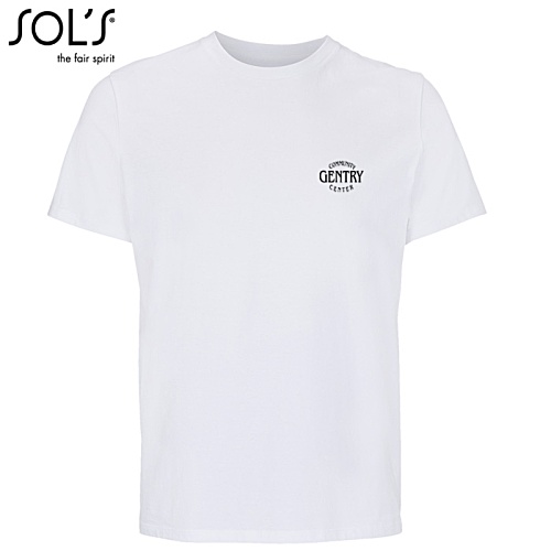 SOL's Legend Organic Cotton T-Shirt - White - Printed Main Image