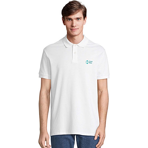 SOL's Pacific Polo Shirt - White - Embroidered Main Image