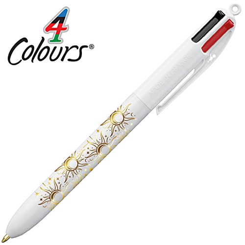 BIC® 4 Colours Pen - Gold Foil Print Main Image