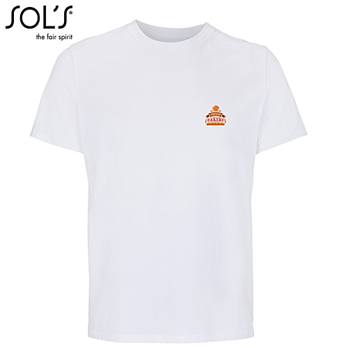 SOL's Legend Organic Cotton T-Shirt - White - Digital Print Main Image