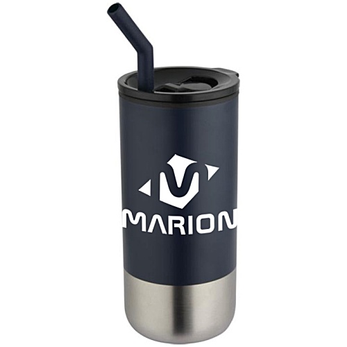 Grayson Insulated Tumbler with Straw - Wrap-Around Print Main Image