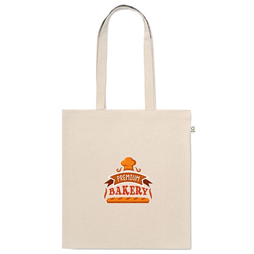 Viveka Recycled Cotton Tote - Natural - Digital Print Main Image