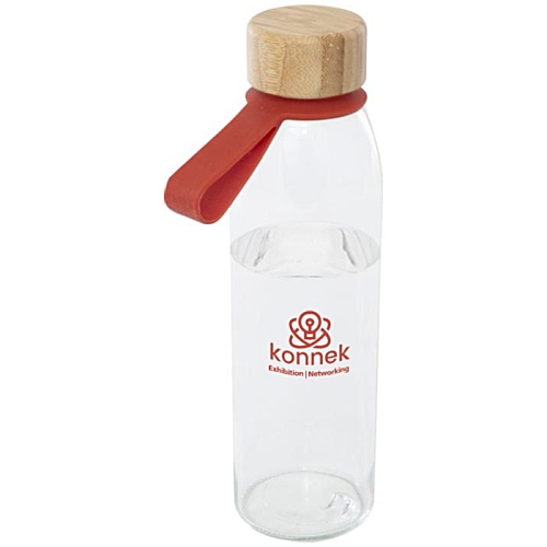 Porto 500ml Glass Water Bottle - Budget Print Main Image