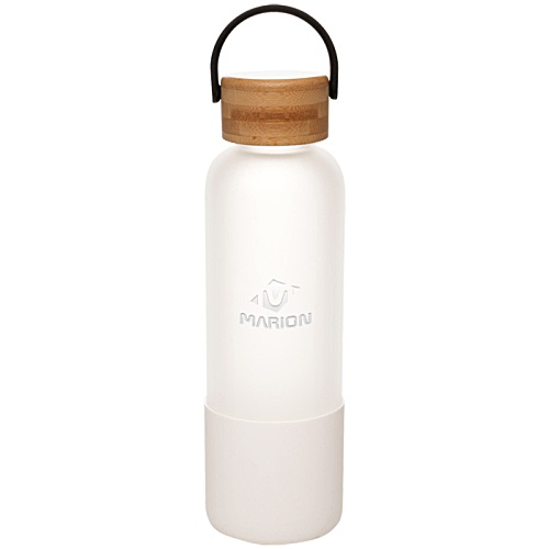 Lunar Glass Bottle with Silicone Sleeve - Engraved Main Image