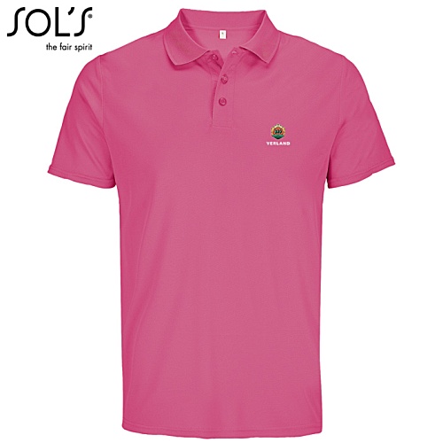 SOL's Pitcher Unisex Recycled Polo Shirt - Digital Print Main Image