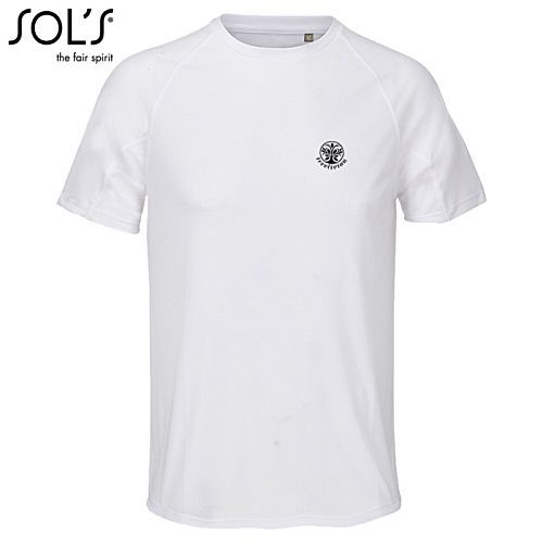 SOL's Vortex Raglan T-Shirt - White - Printed Main Image