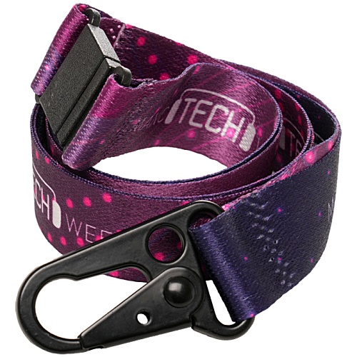 20mm RPET Lanyard with Carabiner Main Image