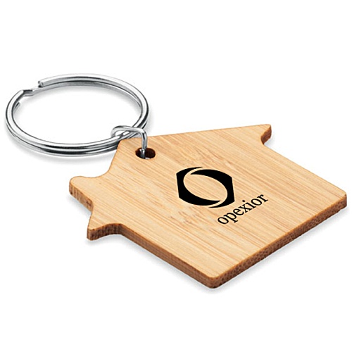 Bamboo House Keyring Main Image