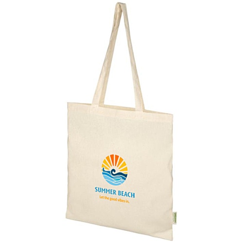 Odisha Organic Cotton Tote - Natural - Digital Print Main Image