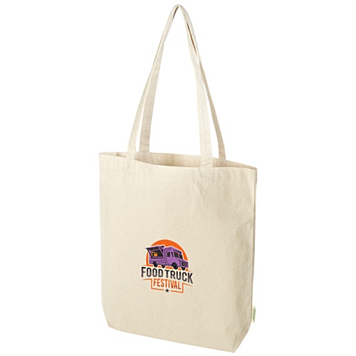 Odisha Organic Cotton Wide Bottom Tote - Natural - Digital Print Main Image