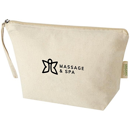 Odisha Organic Cotton Large Accessory Pouch - Natural - Printed Main Image