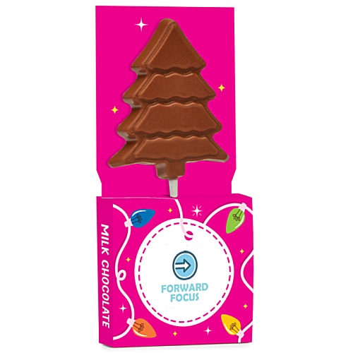 Christmas Tree Chocolate Lolly Main Image