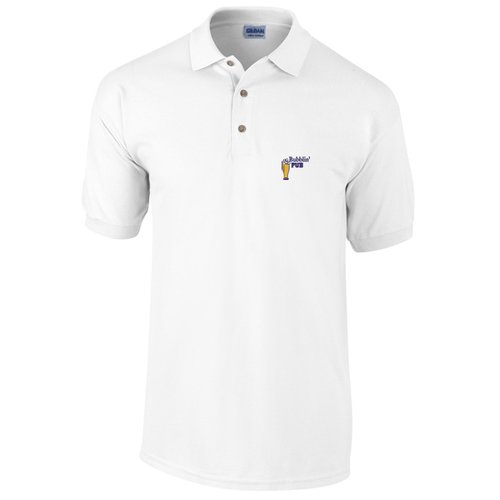 Gildan Ultra Polo Shirt - White - Embroidered Main Image