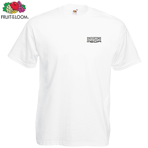 DISC Fruit Of The Loom Value Weight T-Shirt - White Main Image
