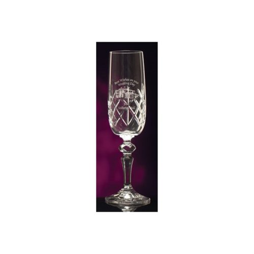 Flamenco Crystal Panel Champagne Flute Main Image