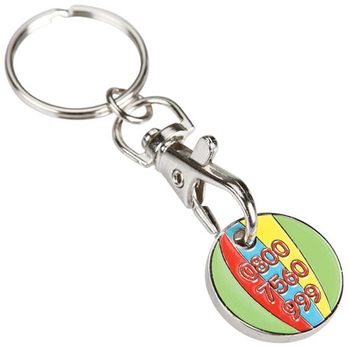 DISC Trolley Coin Keyring Main Image