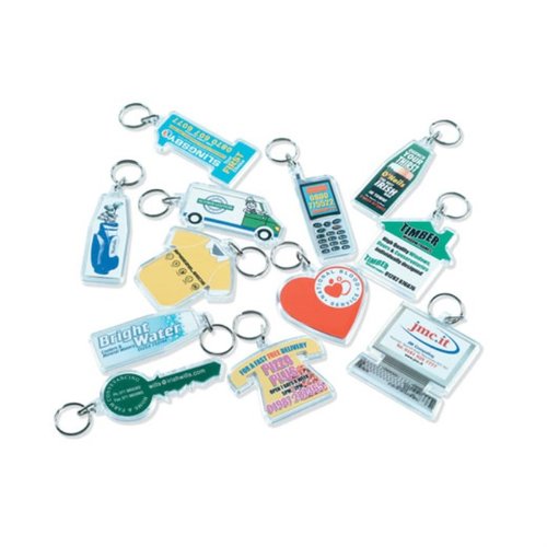 DUPL Plastic Shaped Keyring Main Image