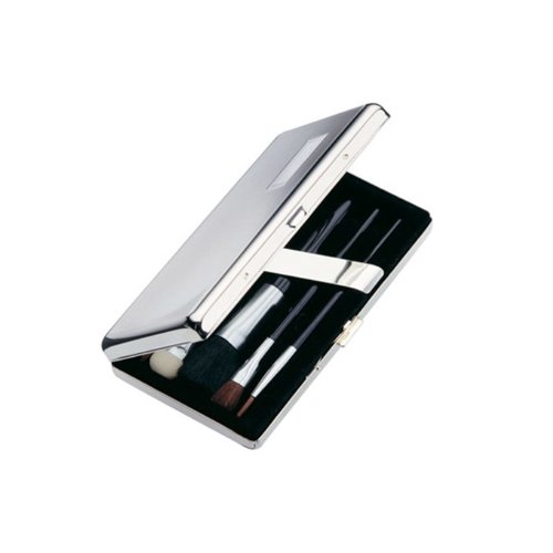 DISC Silver Plated Make-up Brush Set Main Image