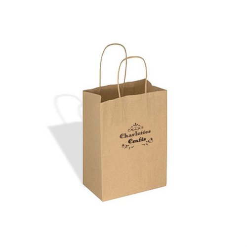 DONT USE Ribbed Kraft Bag Brown Main Image