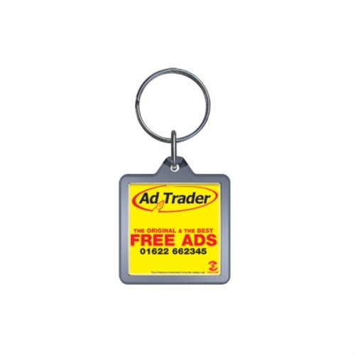 DISC Recycled Square Clear Keyring Main Image