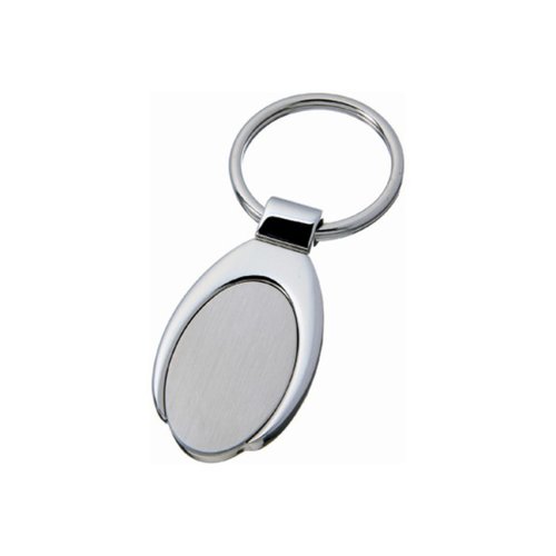 DISC Oval Metal Keyring Main Image