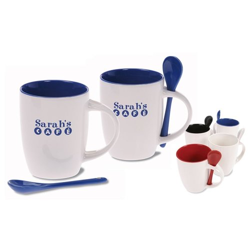 DISC Mug & Spoon - Blue Main Image
