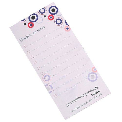 Slimline 50 Sheet Notepad - Retro Design Main Image