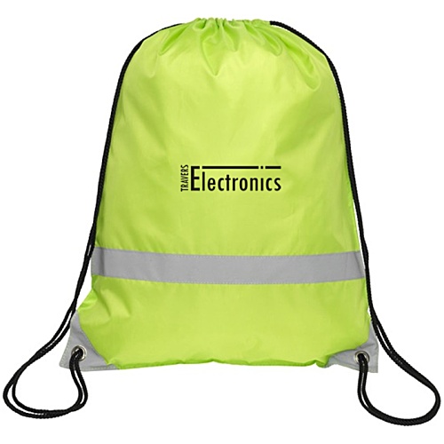 DISC Knockholt Reflective Drawstring Bag - Printed Main Image