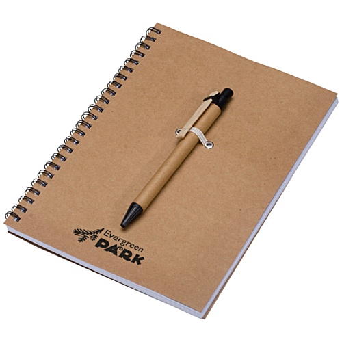 A5 Recycled Notebook & Pen Main Image