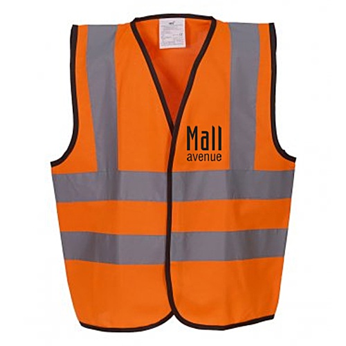 Hi Vis Kid's Waistcoat - Printed Main Image
