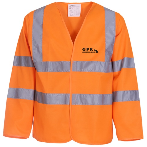Budget Hi Vis Long Sleeve Vest - Printed Main Image