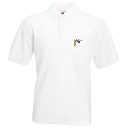 DISC Fruit of the Loom Polo Shirt - White - 2 day Main Image