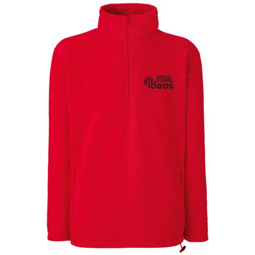 DISC Fruit of The Loom Zip Neck Fleece Main Image
