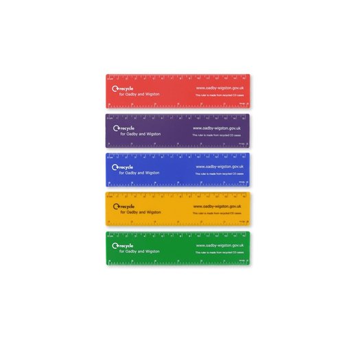 Recycled Flat Ruler - 15cm Main Image