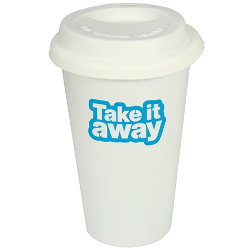 DISC Ceramic Take Out Mug Main Image