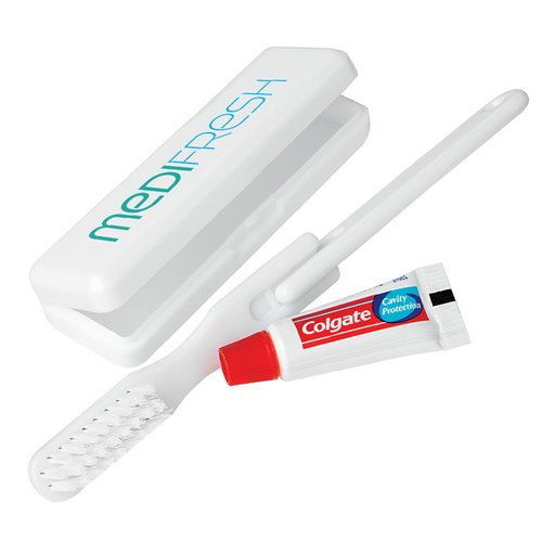 Travel Toothbrush Set with Colgate Toothpaste Main Image